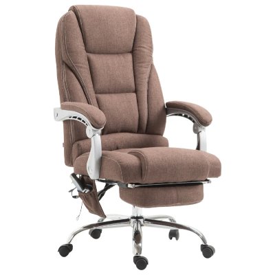 CLP Fauteuil de bureau Pacific avec fonction massage tissu , Marron