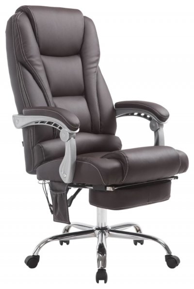 CLP Fauteuil de bureau Pacific V2 avec Fonction massage , Marron