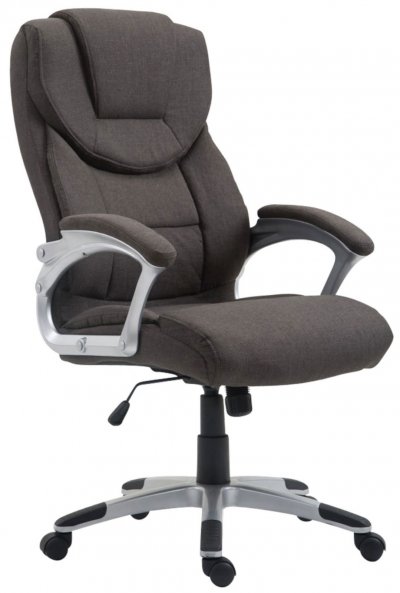 CLP Fauteuil de bureau XL Texas V2 tissu , Gris fonc&eacute;