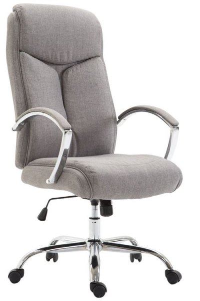 CLP Fauteuil de bureau XL Vaud tissu , Gris
