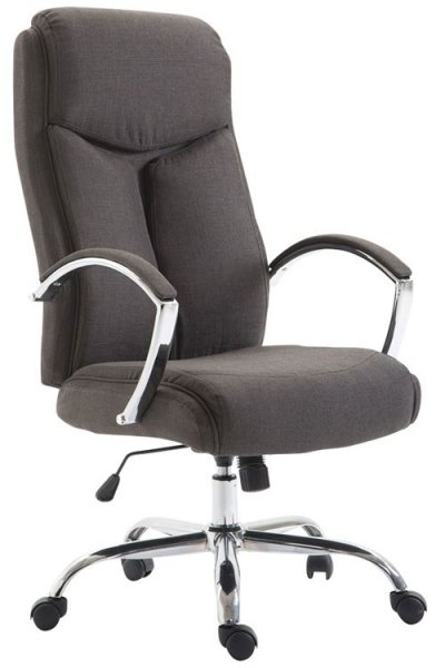 CLP Fauteuil de bureau XL Vaud tissu , Gris fonc&eacute;