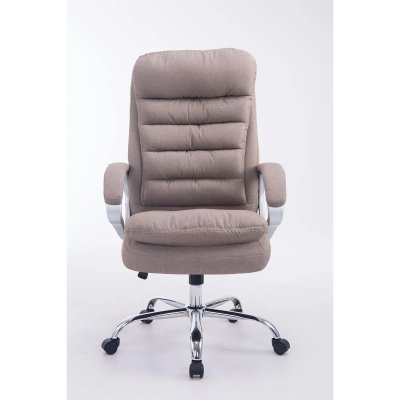 CLP Fauteuil de bureau XXL Vancouver Tissu , Taupe