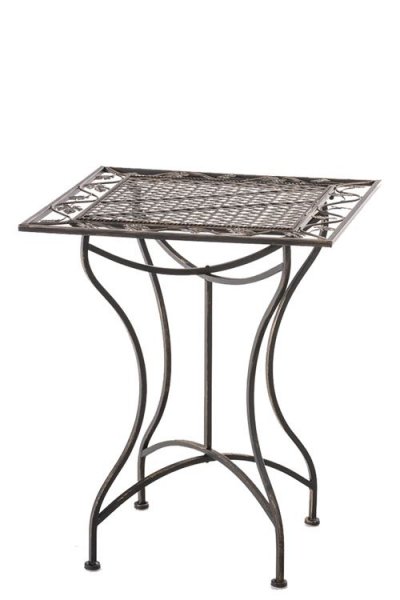 CLP  - Table de Jardin en Fer Forg&eacute; asina 60 x 60 cm bronze