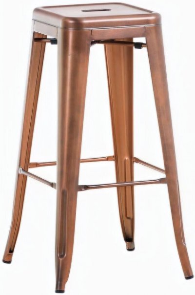 CLP Tabouret de bar 100% en m&eacute;tal JOSHUA , Cuivre