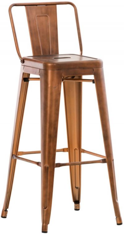 CLP Tabouret de bar en m&eacute;tal Mason , Cuivre