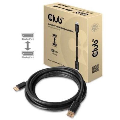 CLUB 3D CLUB3D DisplayPort 1.4 HBR3 8K Cable M/M 4m /13.12ft
