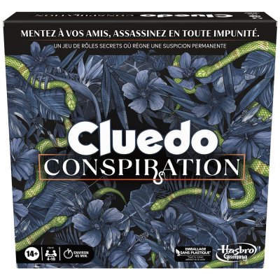 HASBRO GAMING Cluedo Conspiration jeu de soci&eacute;t&eacute; 4 &agrave; 10 joueurs &agrave; partir de 14 ans