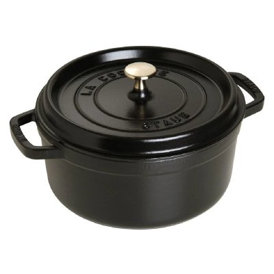 STAUB Cocotte en fonte  Ronde 24 cm Noir - 1102425