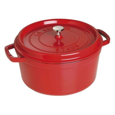 STAUB Cocotte ronde en fonte &eacute;maill&eacute;e 30cm cerise - 1103006 1103006