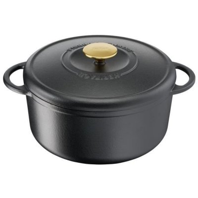 TEFAL Cocotte ronde Pierre Gagnaire fonte noir &Oslash;29 cm Noir 
