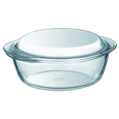 PYREX Cocotte sleeve Essentials verre borosilicate 1,6 L Blanc 
