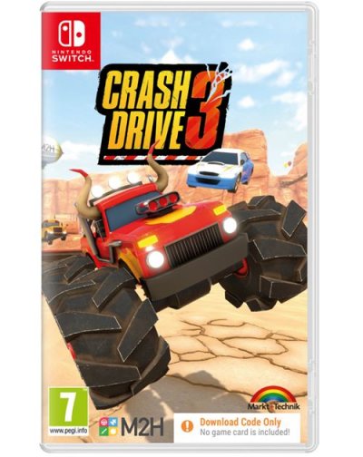 JUST FOR GAMES Code de t&eacute;l&eacute;chargement Crash Drive 3 Nintendo Switch 