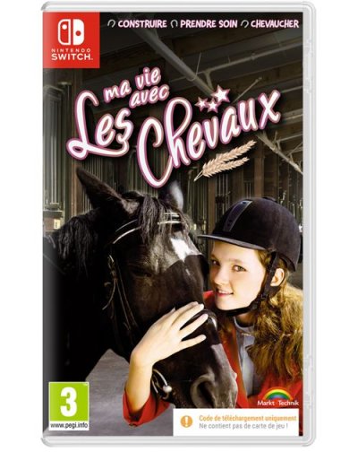 JUST FOR GAMES Code de t&eacute;l&eacute;chargement Ma vie avec les chevaux Nintendo Switch 