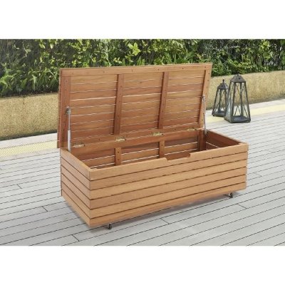 CSTORE Coffre Bois d'eucalyptus 48,5 x 109,5 x 37 cm