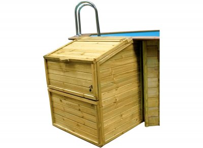 GRE Coffre de filtration piscine hauteur 1,33 m - Gr&eacute; 