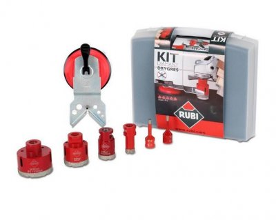 RUBI Coffret 6 Tr&eacute;pans Diamant DRY GRES 