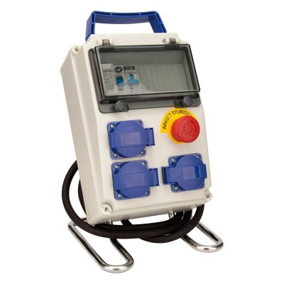 ZENITECH Coffret 8 modules de chantier IP54 &eacute;quip&eacute; avec accessoires - 