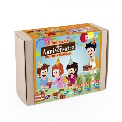 RADIS ET CAPUCINE Coffret anniversaire - 10 petits pots monstres