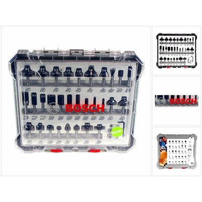 BOSCH Coffret de 30 fraises mixtes &agrave; queue de 8 mm  - 2607017475