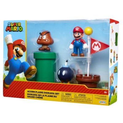 NINTENDO Coffret de 5 personnages Diorama de La plaine du grand ch&ecirc;ne.