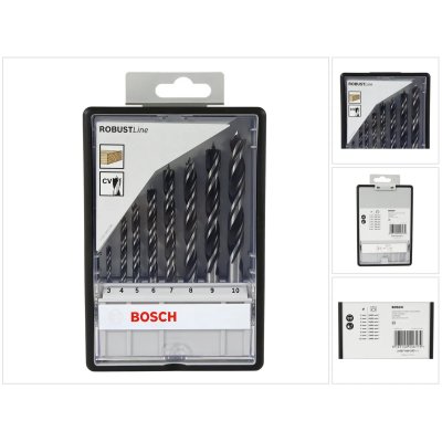 BOSCH Coffret de 8 M&egrave;ches Bois Robust Line