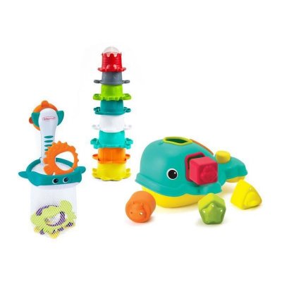 INFANTINO Coffret de bain 3 jouets -  multicolor