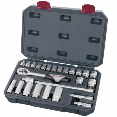 KRAFTWERK Coffret de douilles Basic Line 3/8 - 26 pi&egrave;ces - 204.102.100