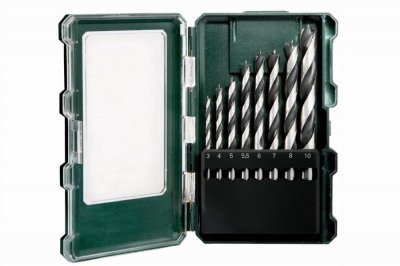 Coffret de forets &agrave; bois "Promotion", 8 pi&egrave;ces Metabo - 626705000