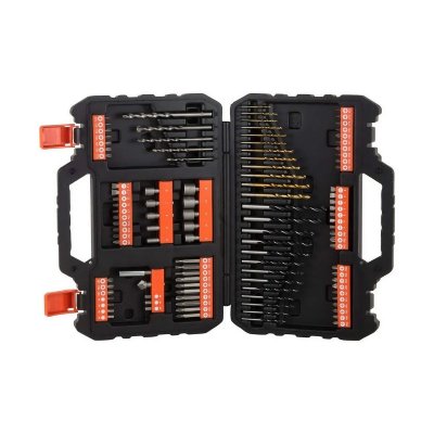 BLACK & DECKER Coffret de per&ccedil;age - serrage BLACK et DECKER - 109 pcs - A7200-XJ