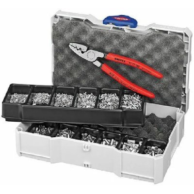 KNIPEX Coffret De Sertissage Pince &Agrave; Sertir 97 71 180 Et Embouts Non Isol&eacute;s