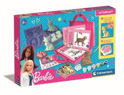  Coffret De V&eacute;t&eacute;rinaire - Barbie - Clementoni Multicolore