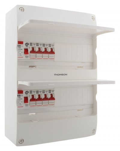 THOMSON Coffret &eacute;lectrique 2 rang&eacute;es 26 modules - Id&eacute;al T1-T2 - 