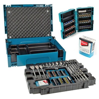 MAKITA Coffret ensemble d'accessoires 66 pi&egrave;ces en coffret MAK-PAC - B-43044