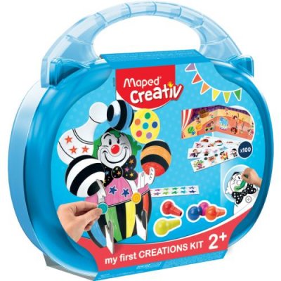 MAPED Coffret  mon premier kit cr&eacute;atif gommettes et coloriage