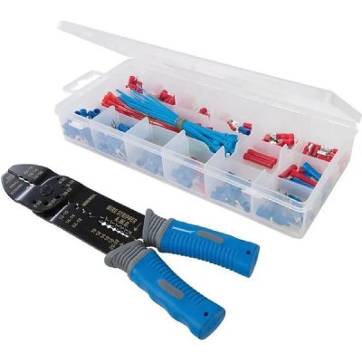 SILVERLINE Coffret pince &agrave; sertir avec cosses &eacute;lectriques (271 pi&egrave;ces) Toolstream