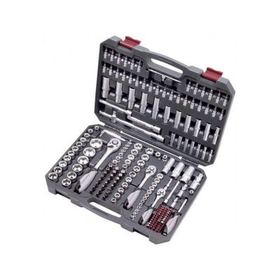 Coffret universel douilles et accessoires 1/2"", 1/4"", 3/8"", 200 pcs Kraftwerk 133,65
