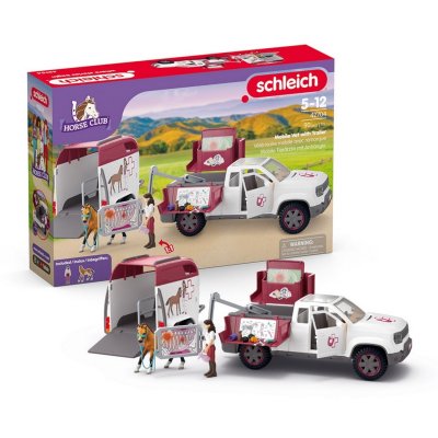 SCHLEICH Coffret V&eacute;t&eacute;rinaire mobile avec remorque,  42704 Horse Club