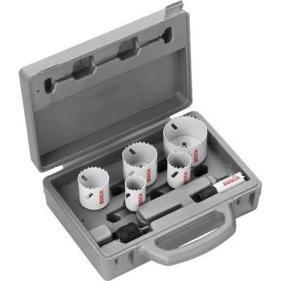 BOSCH Coffrets de 9 pi&egrave;ces pour &eacute;lectricien 22 29 35 44 51 64 mm 9pc