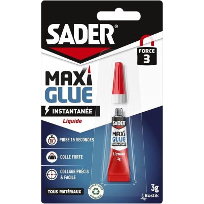 SADER Colle Maxi Glue Liquide 3g  - Le Tube De 3g
