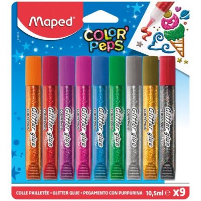 MAPED Colle Paillet&eacute;e  Color'Peps 9 x 10,5 ml