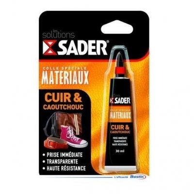 SADER Colle Pour Cuir Et Caoutchouc De 30ml