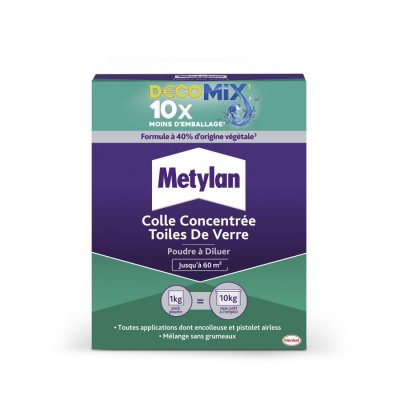 METYLAN Colle pour toile de verre Mur Plafond 1kg - Ovalit 