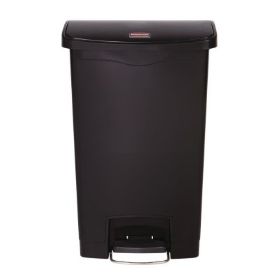 NEWELL RUBBERMAID Collecteur Slim Jim Step On Front Step Plastique 50 L Noir