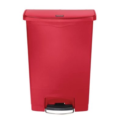 NEWELL RUBBERMAID Collecteur Slim Jim Step On Front Step Plastique 90 L Rouge
