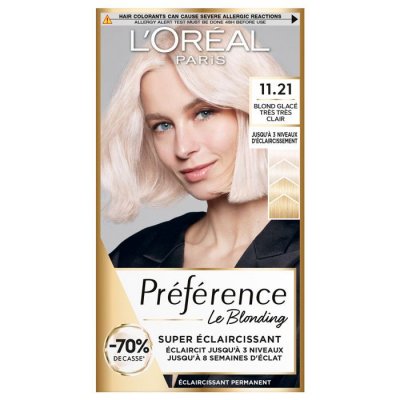 Coloration Permanente 11.21 Blond Glac&eacute; Tr&egrave;s Tr&egrave;s Clair 