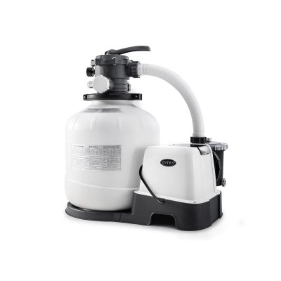 INTEX Combi filtre &agrave; sable 8m&sup3;/h + st&eacute;rilisateur au sel qx2600 + oec