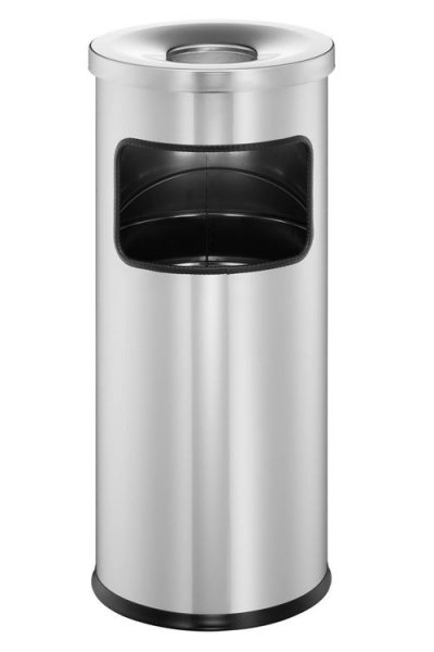 DURABLE Combin&eacute; cendrier-poubelle D.250xH630 mm argent t&ocirc;le d'acier - 