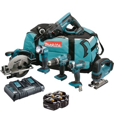 MAKITA Combopack 6 outils 18V (3x5,0 Ah) Li-Ion -  DLX6068PT