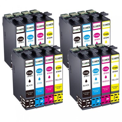 COMETE CONSOMMABLE COMETE - 16XL - 16 Cartouches d'encre Compatibles Epson 16 XL - Marque fran&ccedil;aise