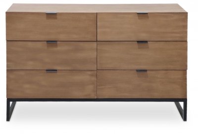 Commode 6 tiroirs Panara Ch&ecirc;ne Clair 